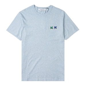 메종키츠네 더블 폭스 헤드 패치 티셔츠 (관부가세 배송비 포함) Maison Kitsune T-Shirt