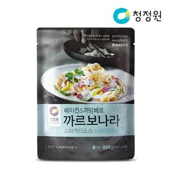  청정원 까르보나라 스파게티소스 250g x6개