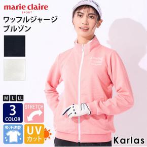 5836414 marie claire GOLF 마리 클레어 와플 저지 블루 존 골프웨어 여성  CA3501842