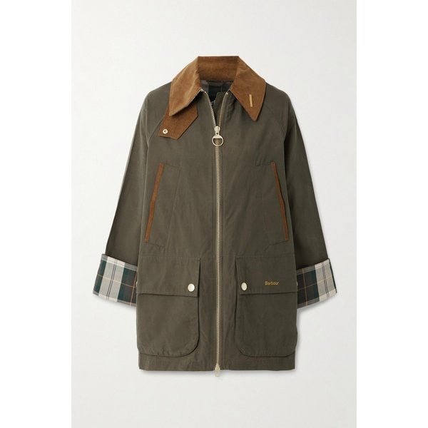 아이콘 베데일 코듀로이 트림 왁스 코튼 블렌드 재킷 46376663163032743