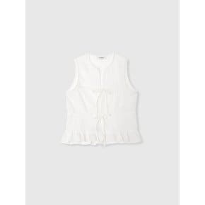 ROSE SLEEVELESS_WHITE