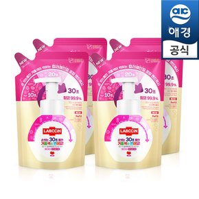 랩신 컬러체인징 핸드워시 복숭아향 200ml(리필)x4개