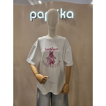 파프리카 토끼 포인트 티셔츠 SK2TS413J