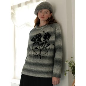 Cest_Rose gradient striped sweater