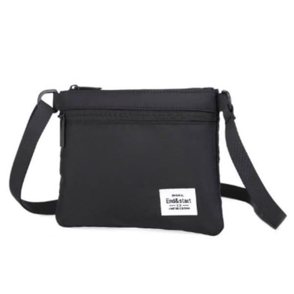 [옷자락] 남녀 공용 나일론 방수 미니 크로스백 파우치