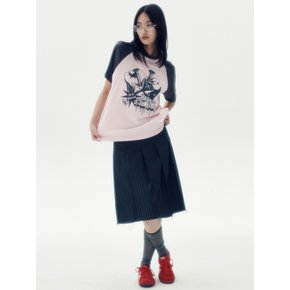 TOOTH RAGLAN H/S TEE [PINK]