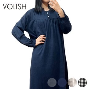 볼리쉬 여성 피치기모 파자마 잠옷 원피스
