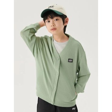 휠라키즈 FK2FTG2101X(얇은 로고 가디건)