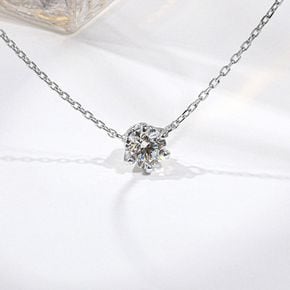 5부 7부 목걸이 천연 다이아 우신 GIA 6프롱 샤이니 결혼 기념일
