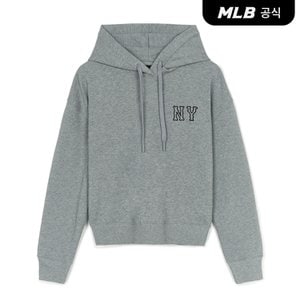 MLB [코리아공식] 여성 쿠퍼스 스몰로고 크롭 후드티 NY (D.Melange Grey)