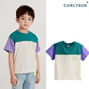 컬러블록 티셔츠 C212TSG61P_P302942634