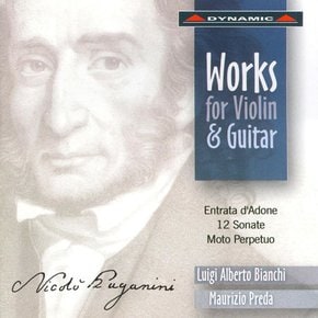 NICOLO PAGANINI - WORKS FOR VIOLIN AND GUITAR/ LUIGI ALBERTO BIANCHI, MAURIZIO PREDA 파가