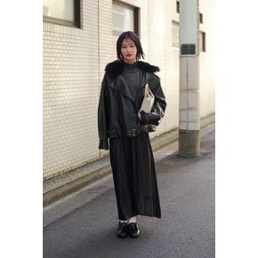 자라 ZARA 여성 페이크 레더 자켓 ZW 컬렉션 페이크가죽잠바 직구 블랙