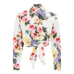 DOLCE & GABBANA 여성 rose garden cropped shirt White