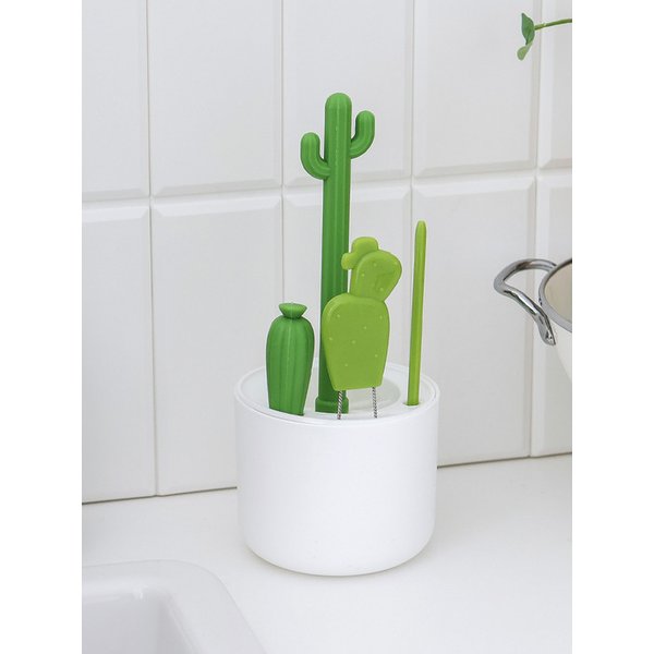 선인장 젖병 브러쉬 4종 세트 텀블러 컵 세척솔
