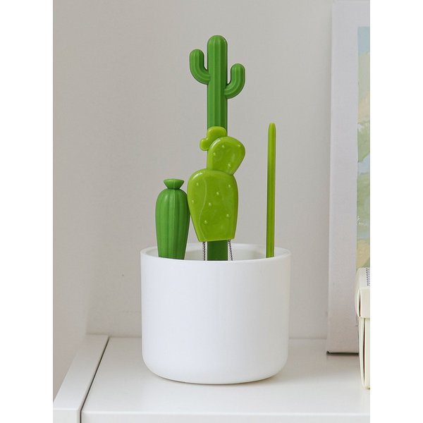 선인장 젖병 브러쉬 4종 세트 텀블러 컵 세척솔