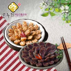 백암전통순대 찰순대1kg+김치순대1kg