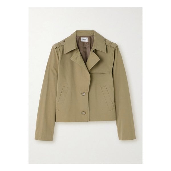 크롭 코튼 개버딘 재킷 베이지 1647597335784803