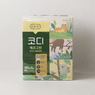  온) 코디 에코그린 180매*6입