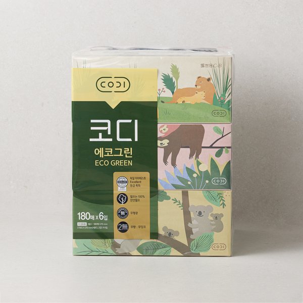 코디 에코그린 180매*6입