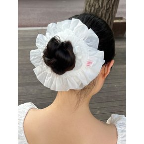 shirring cake scrunchie