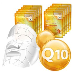 3W 큐10 코엔자임 10매 마스크시트 냉온 Q10 고밀착