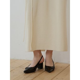 엘리자베스스튜어트 더블 버클 슬링백 펌프스 구두 2종