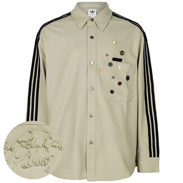 [부산점] X송포더뮤트 25FW 스톤카키 ADI006 셔츠 KC3141