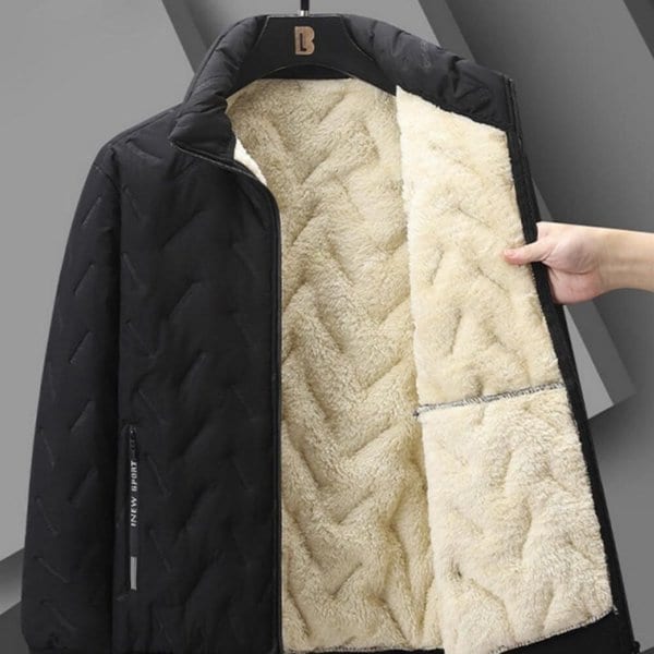 겨울 남자 융털 패딩 집업 패턴 반목 점퍼 OC-JUP-SWFGZ1BO