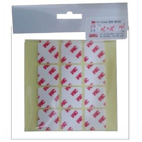 3M 정사각 양면테이프 25mm 24p 유리 블랙박스 부착