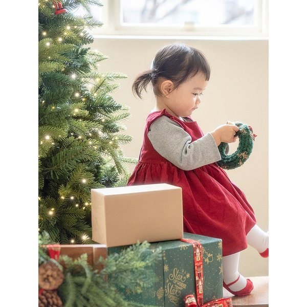 동화 속 토끼 - 유아 토끼자수 원피스