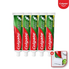 콜게이트 colgate 1450ppm 잇몸 충치 예방 불소 쿨민트 치약 100gx5개+치약짜개