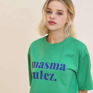 마스마룰즈 MSMRZ cool cotton T-shirt_Green/Blue