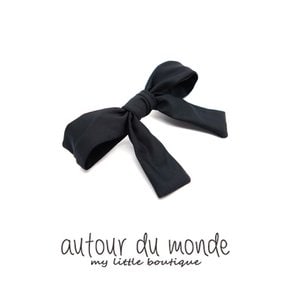 pretty ribbon hairpin (black)