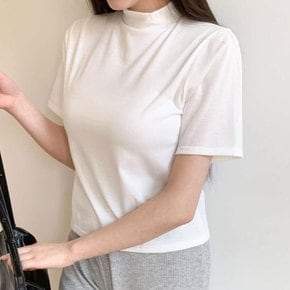 [옷자락] 여자 봄여름 편안한 반폴라 루즈핏 반팔티