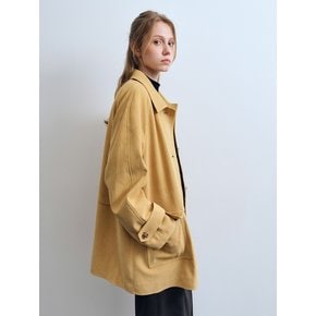 Bennet Vegan-Suede Work Jacket (Camel beige)