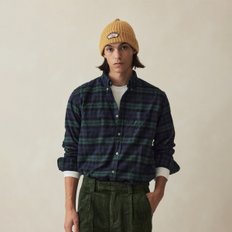 브룩스브라더스 [공식판매처] 소멜로스 플란넬 체크 셔츠 (그린) (BBTHMM54707EW)