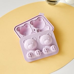 곰돌이모양 실리콘 왕 얼음틀 2구