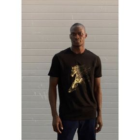 Armani Exchange 아르마니 익스체인지 유니섹스 프린트 티셔츠 - 검정색 7181716