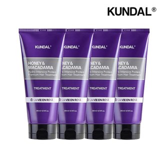 쿤달 허니 앤 마카다미아 헤어 트리트먼트 라비앙로즈 200ml x4개