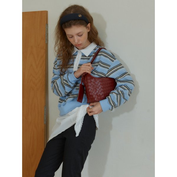 ANC WEAVING MESH MINI BAG_BURGUNDY