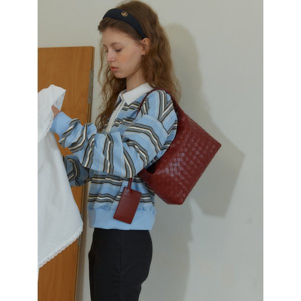 ANC WEAVING MESH MINI BAG_BURGUNDY