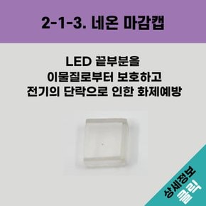 올판 DC 12V 네온 6㎜LEDD 마감캡
