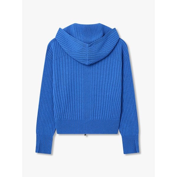 [리오더] 리브드 후드 집업 가디건_블루 7116250303