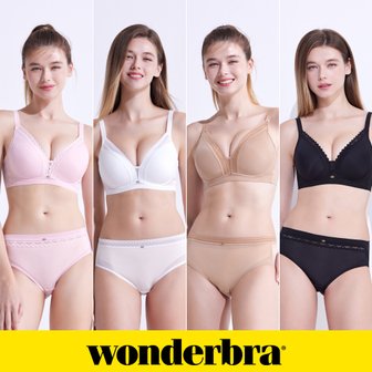 WONDERBRA 원더브라 와이어프리 브라팬티 8종세트 WB166_00