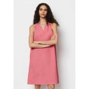 5103630 Marc OPolo EASY STRAP STYLE A-SHAPE DETAILED NECKLINE - Day dress melon red