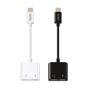 엑토 USB C to C타입 이어폰 충전 듀얼 젠더 유선 AKG AUXA-03