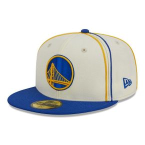 [해외] 977363 뉴에라 모자 NBA 골든스테이트 워리어스 Piping 2Tone 59FIFTY Fitted Hat Cream/