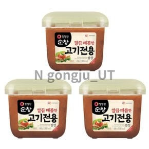 청정원 순창 캠핑 깔끔매콤한 고기전용 쌈장 450g 3개