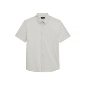 띠어리 24FW Irving Short-Sleeve Shirt in Structure Knit (N0294514 G6P) (스트럭쳐 니